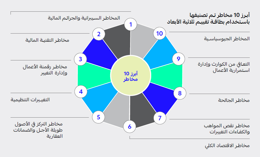 Top 10 Risk Ranked using Dimensional Scorecard